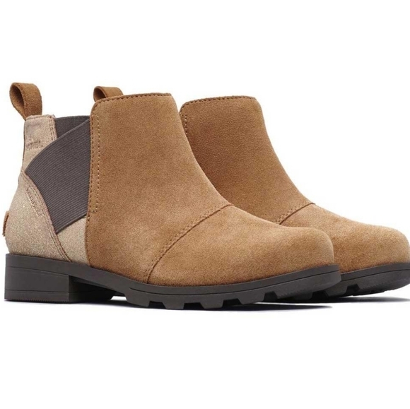 Sorel Shoes - Sorel Tan Suede Emelie Ankle Booties 5
